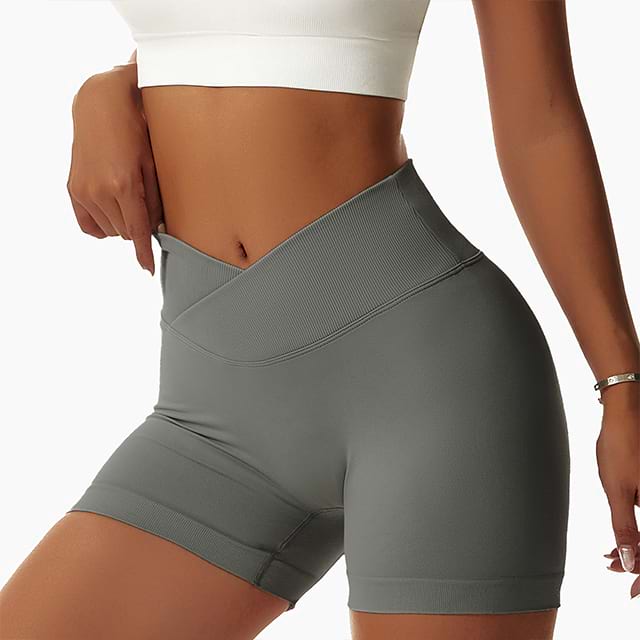 Short de yoga taille haute sans coutures