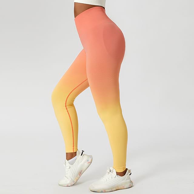 Legging de yoga sans couture taille haute ombré
