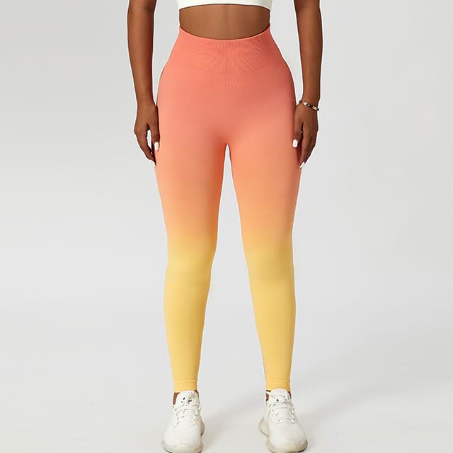 Legging de yoga sans couture taille haute ombré