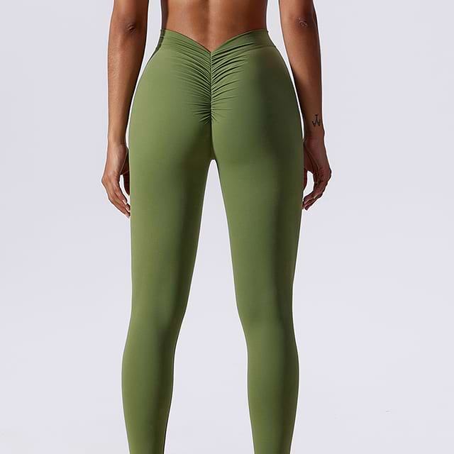 Pantalon de yoga taille haute sans couture