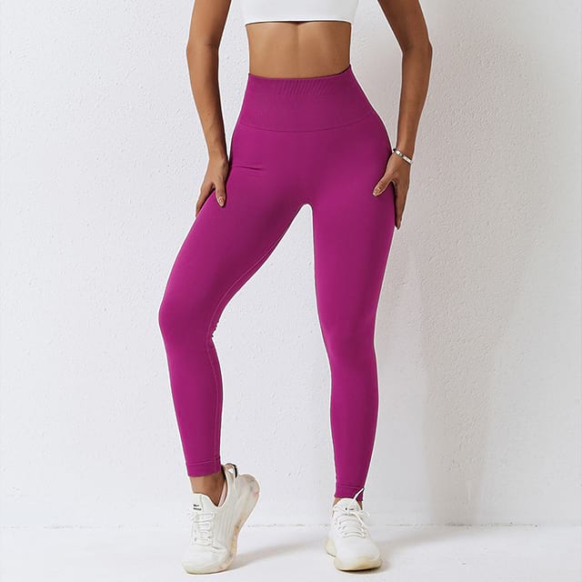 Pantalon de yoga taille haute sans couture