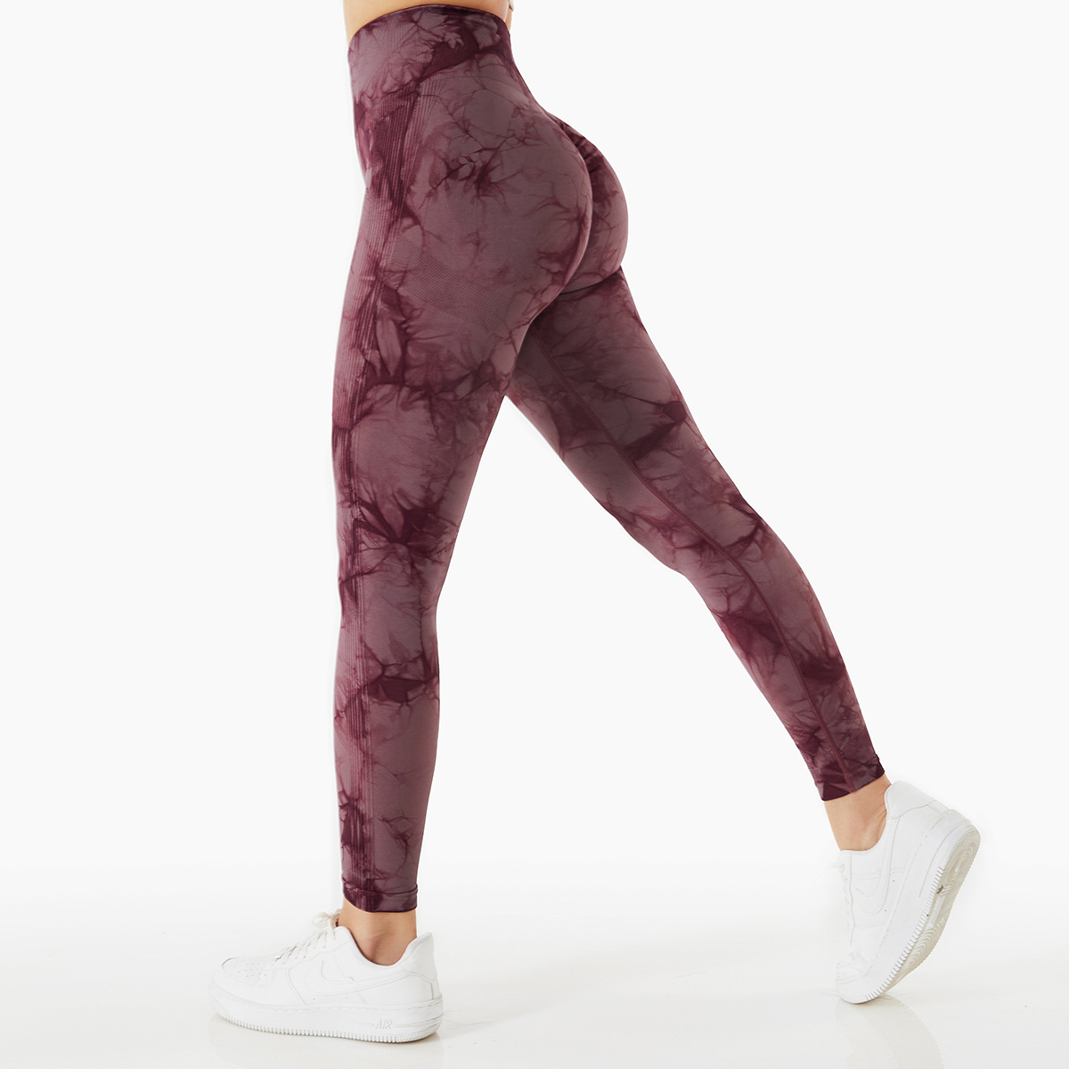 Legging taille haute tie-dye sans couture