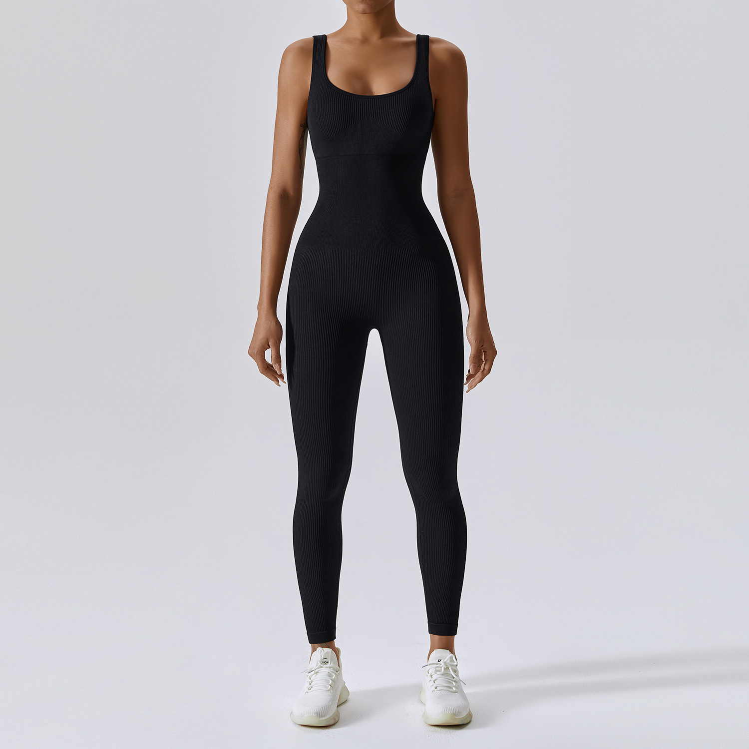 Legging de combinaison de yoga côtelé sans couture