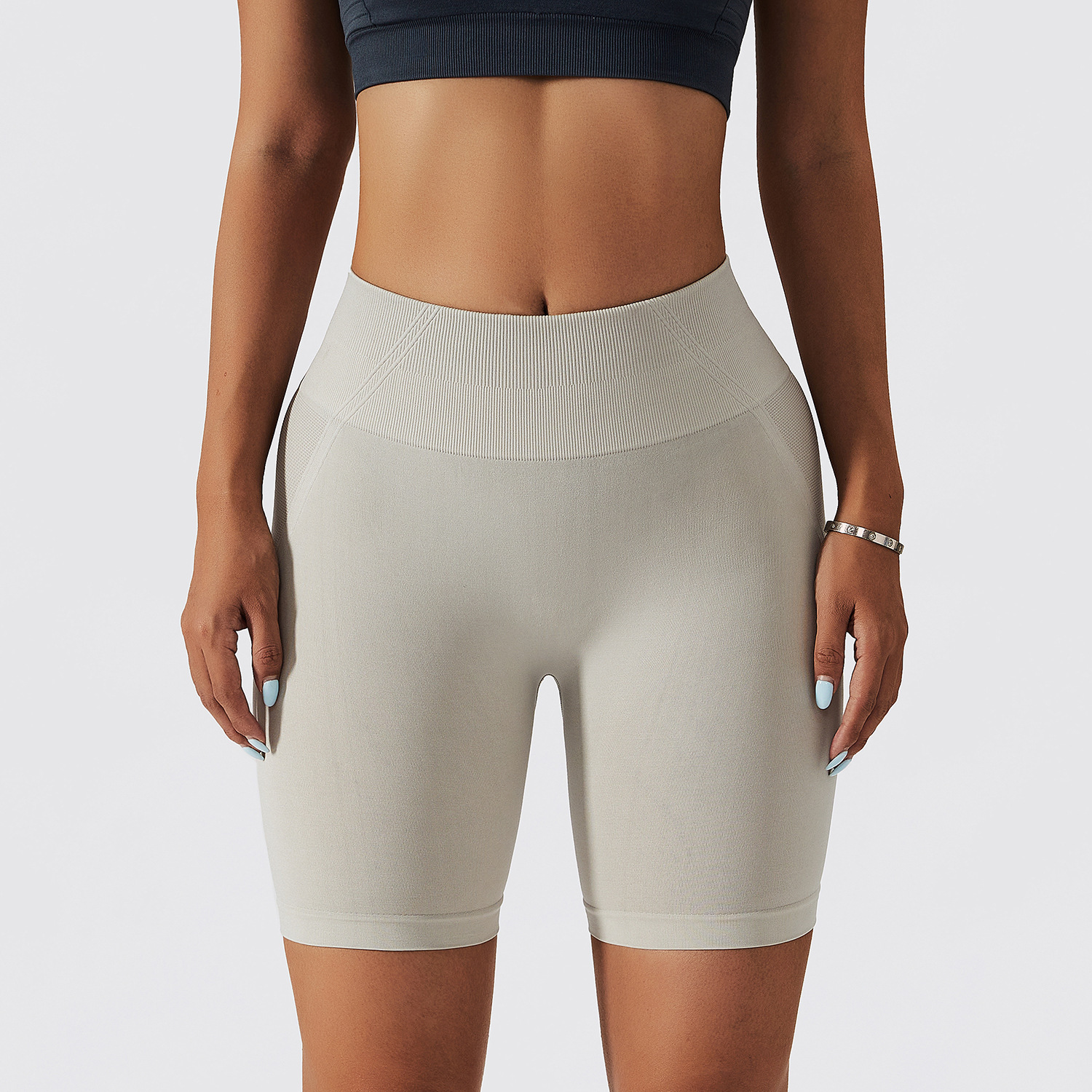 Short de vélo taille haute Seamless Tech