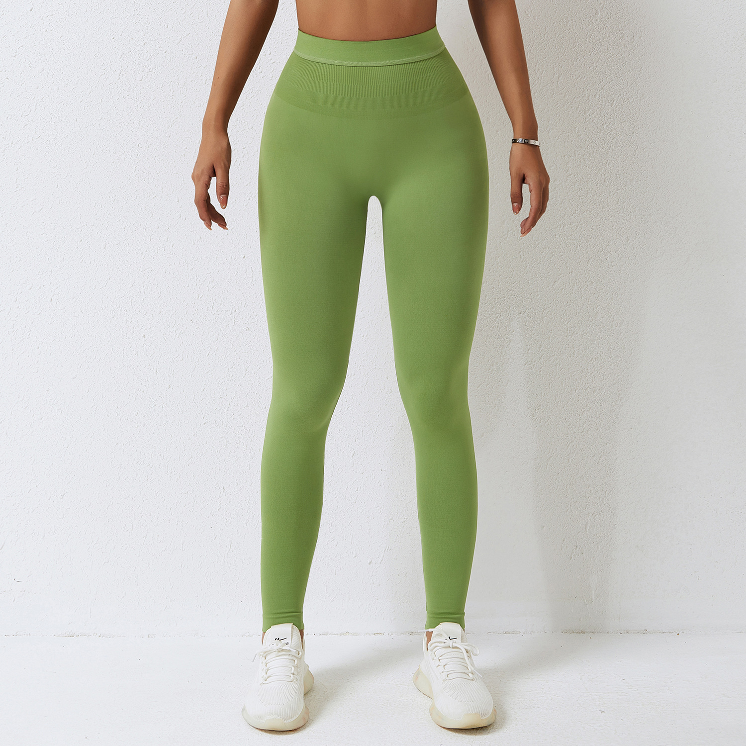 Legging taille haute sans couture pour salle de sport
