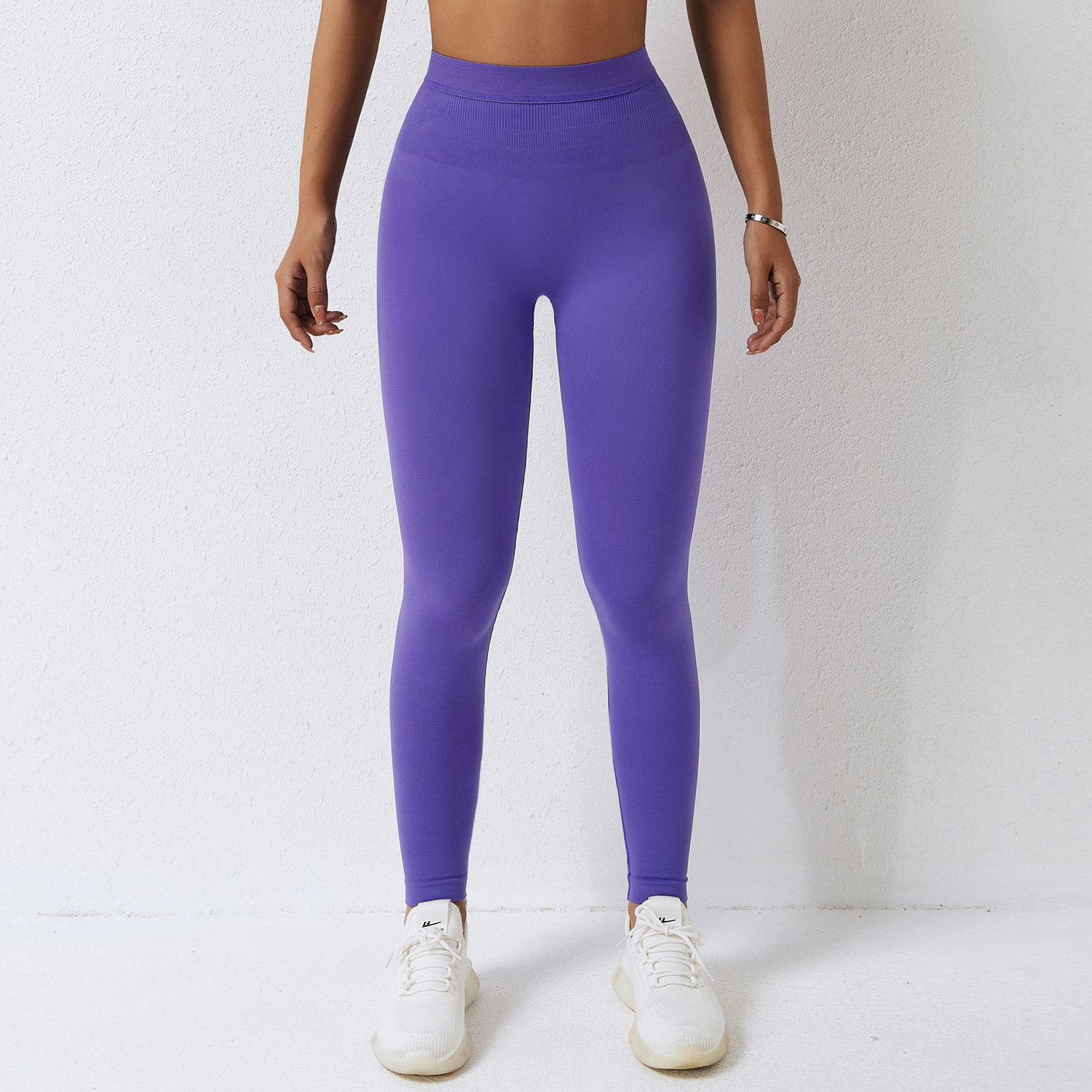 Legging taille haute sans couture pour salle de sport