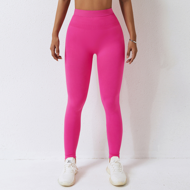 Legging taille haute sans couture pour salle de sport